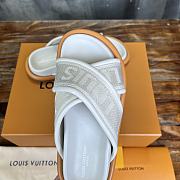 LV Venice White Slippers - 4