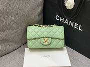 Chanel Mini Classic Mint Handbag Gold Hardware 20cm - 1