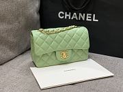 Chanel Mini Classic Mint Handbag Gold Hardware 20cm - 5