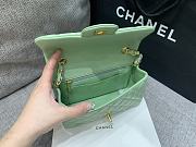 Chanel Mini Classic Mint Handbag Gold Hardware 20cm - 4