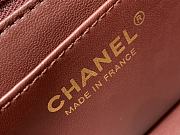 Chanel Mini Classic Brown Handbag Gold Hardware 20cm - 3