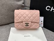 Chanel Mini Classic Pink Caviar Handbag 17cm - 1