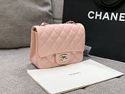 Chanel Mini Classic Pink Caviar Handbag 17cm - 4