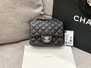 Chanel Mini Classic Black Caviar Handbag 17cm - 1