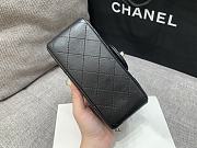 Chanel Mini Classic Black Lambskin Handbag 17cm - 4