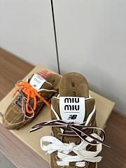 Miumiu x New Balance Brown Sandals - 4