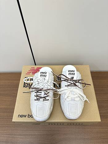 Miumiu x New Balance White Sandals