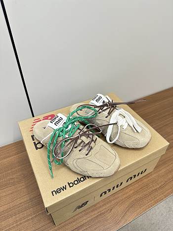 Miumiu x New Balance Tan Sandals