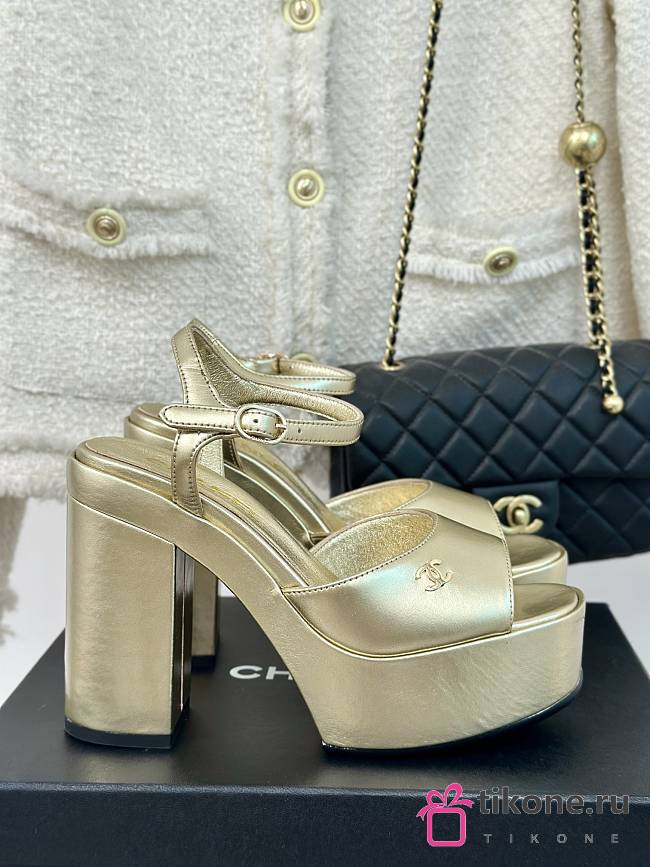 Chanel Gold High Heels - 1