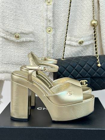 Chanel Gold High Heels