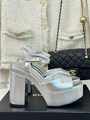 Chanel Silver High Heels - 1