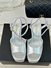 Chanel Silver High Heels - 3