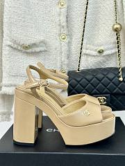 Chanel Beige Leather High Heels - 1