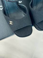 Chanel Black Fabric High Heels - 3