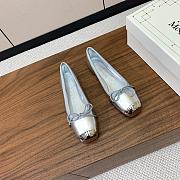 Alexander McQueen Silver Ballet Flats - 2