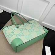 Gucci Ophidia Jumbo GG Medium Green Tote Bag - 38x28x14cm - 4