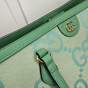 Gucci Ophidia Jumbo GG Medium Green Tote Bag - 38x28x14cm - 2