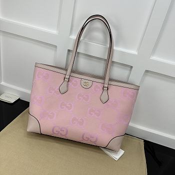 Gucci Ophidia Jumbo Medium Pink Tote Bag - 38x28x14cm