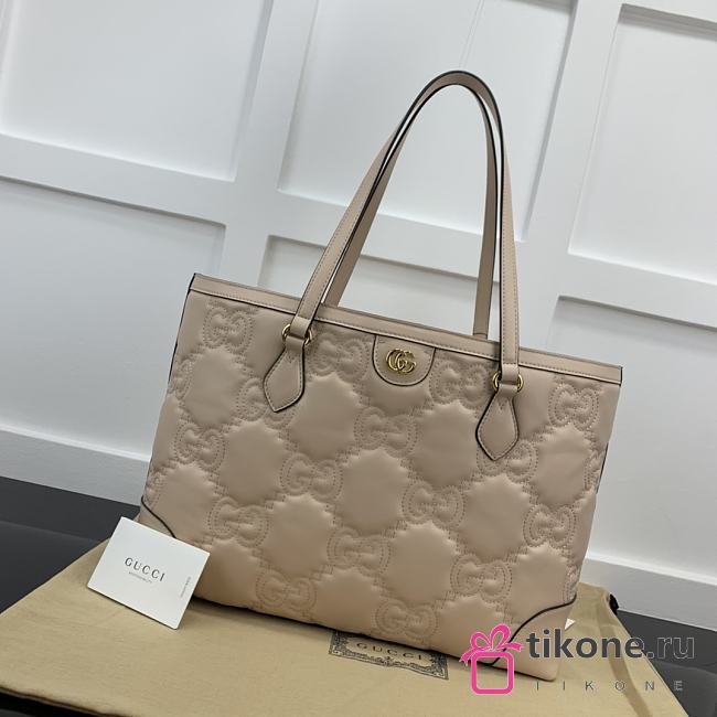 Gucci Ophidia Jumbo GG Medium Beige Tote Bag - 38x28x14cm - 1