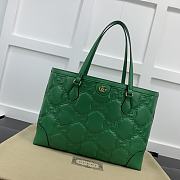 Gucci Ophidia Jumbo Medium Green Tote Bag - 38x28x14cm - 1