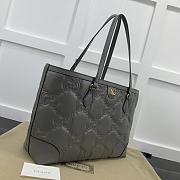 Gucci Ophidia Jumbo Medium Grey Tote Bag - 38x28x14cm - 5