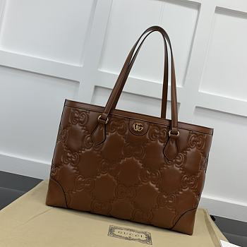 Gucci Ophidia Jumbo GG Medium Brown Tote Bag - 38x28x14cm