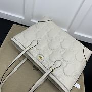 Gucci Ophidia Jumbo Medium White Tote Bag - 38x28x14cm - 2