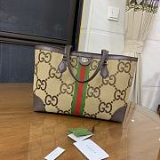 Gucci Jacquard Fabric Shoulder Tote Bag - 38x28x14cm - 5