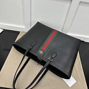 Gucci Ophidia Jumbo Medium Black Tote Bag - 38x28x14cm - 4