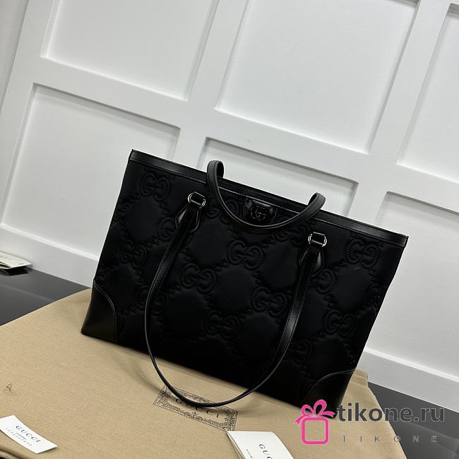 Gucci Ophidia Jumbo Full Black Tote Bag - 38x28x14cm - 1