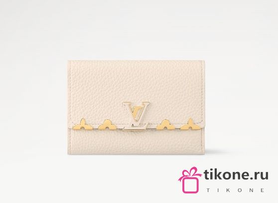 Louis Vuitton M11363 Portefeuil Capucines Compact Cream Wallet - 13.5x9.5x3cm - 1