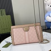 Gucci Ophidia GG Small Shoulder Bag 'Pink' - 26x17.5x8cm - 1