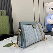 Gucci Ophidia GG Small Shoulder Bag 'Blue' - 26x17.5x8cm - 3