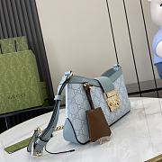 Gucci Padlock GG Blue Shoulder Bag - 26.5x13.5x4.5cm - 5