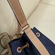 Miumiu Blue Denim Bucket Bag - 16x14x22cm - 5