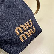 Miumiu Blue Denim Bucket Bag - 16x14x22cm - 3