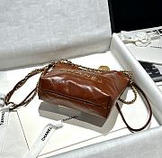 Chanel 22 Mini Handbag With Brown Lambskin - 19x20x6cm - 5