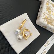 Dior Logo Earrings With Pearls - 5