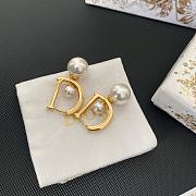 Dior Logo Earrings With Pearls - 4