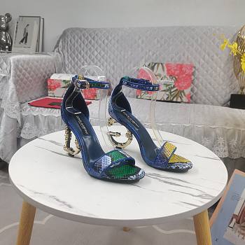 DG Blue Baroque High Heels