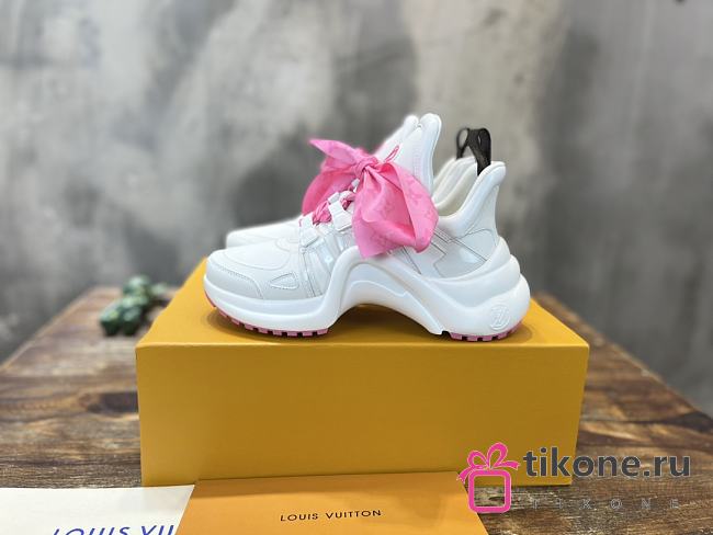 Louis Vuitton Archlight White With Pink Bow - 1