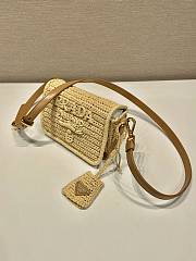 Prada Mini Natural Raffia Handbag - 16.5x12x5cm - 4