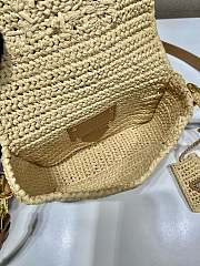 Prada Mini Natural Raffia Handbag - 16.5x12x5cm - 2