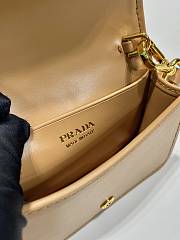 Prada Mini Natural Raffia Chain Wallet - 11.5x8cm - 3