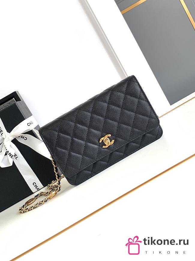 Chanel WOC Black Caviar Handbag  - 1