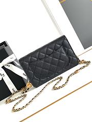 Chanel WOC Black Caviar Handbag  - 4