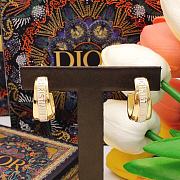 Dior Gold Logo Earrings - 3