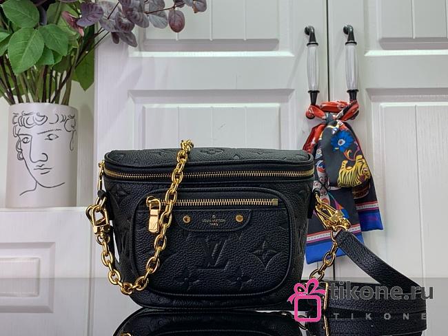 Louis Vuitton M82335 Black Monogram Mini Bumbag - 17x12x9.5cm - 1