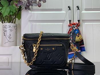 Louis Vuitton M82335 Black Monogram Mini Bumbag - 17x12x9.5cm