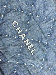 Chanel 22 Blue Denim Handbag - 39x42x8cm - 5